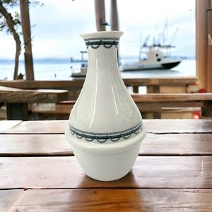 Vintage Nautical Barth And Son’s New York Pottery Jug Pitcher vase Navy